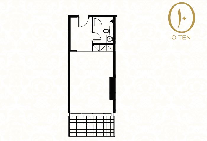 O Ten Apartments Studio Layout
