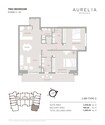 Object 1 Aurelia Residence 2 Beds Layout