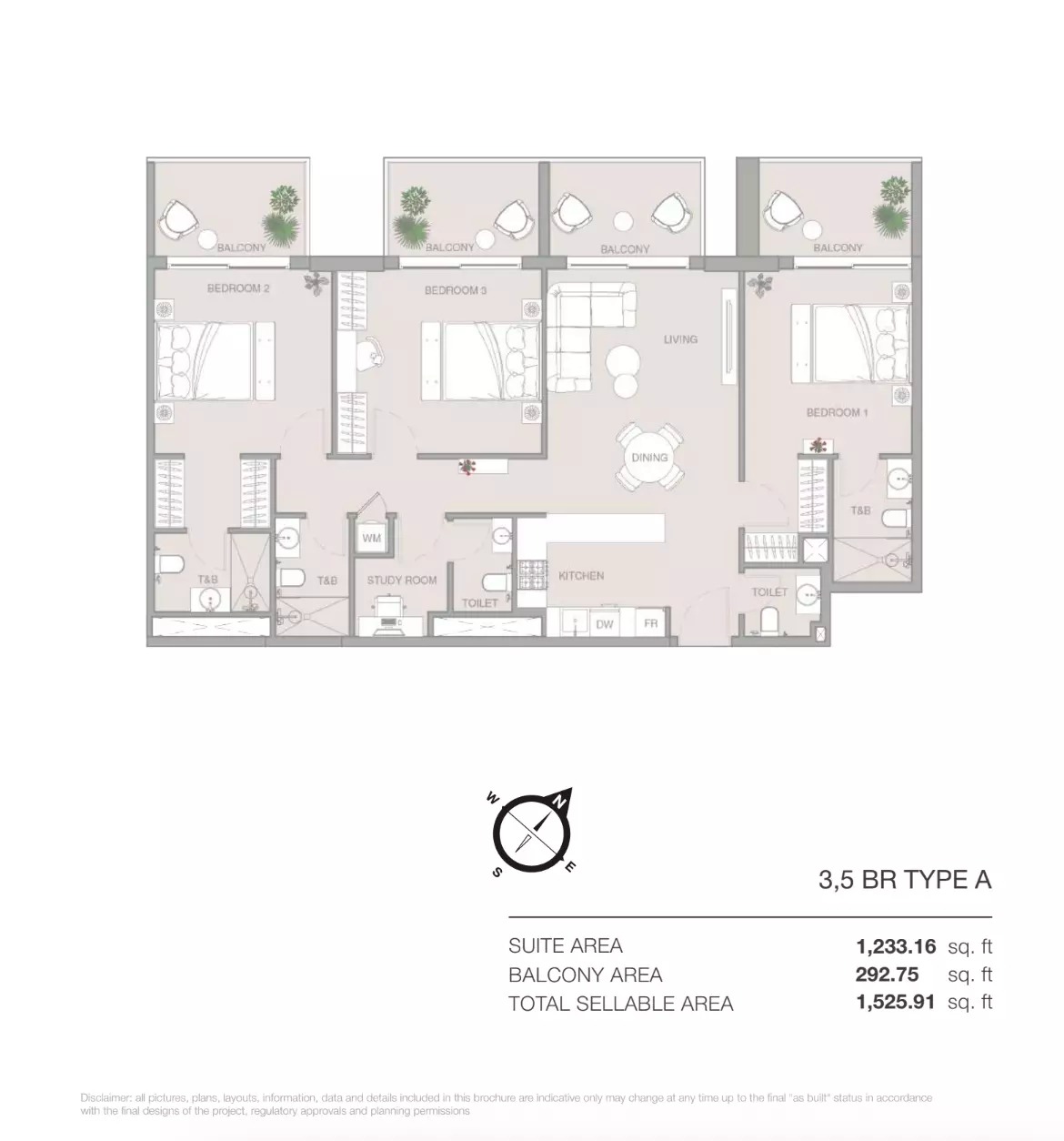 4 Beds 1526 Sq. Ft. Apartment in Object 1 Essenlife