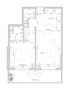 1 Bed 910 Sq. Ft. Apartment in Object 1 V1VID Residence