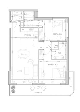 2 Beds 1269 Sq. Ft. Apartment in Object 1 V1VID Residence