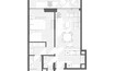 Object 1Wood Residence 1 Bed Layout
