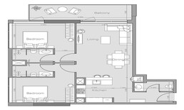 2 Beds 1052 Sq. Ft. Apartment in Object Ozone 1 Residences