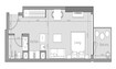 Object Ozone 1 Residences Studio Layout