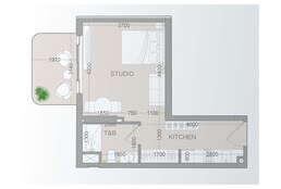 429 Sq. Ft. Studio in Object Tetr1s Tower