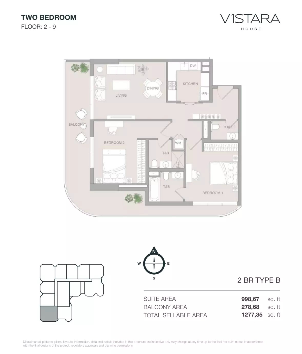 Object V1stara House 2 Beds Layout