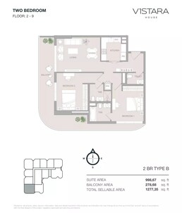 2 Beds 1277 Sq. Ft. Apartment in Object V1stara House