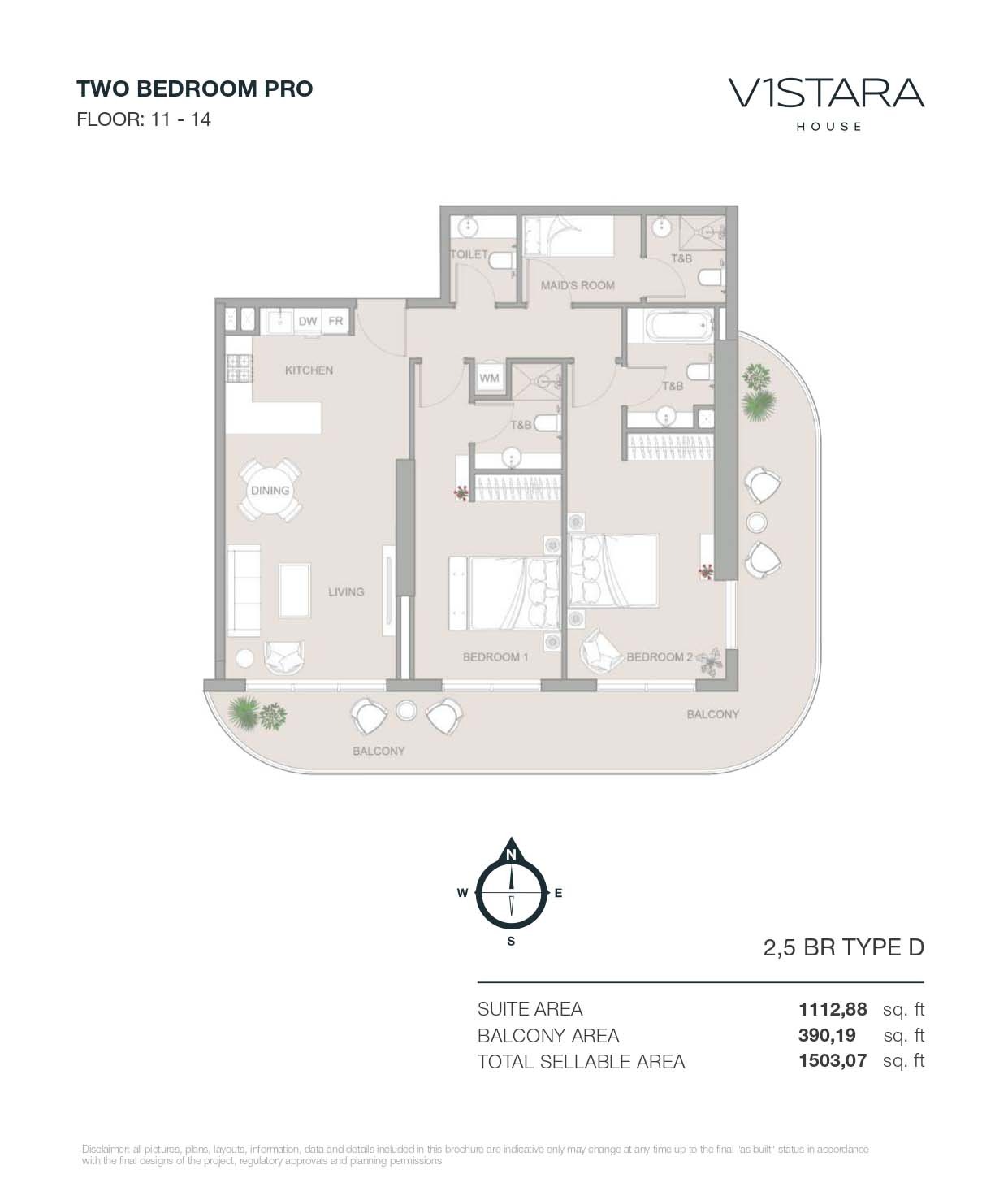 Object V1stara House 2 Beds Layout
