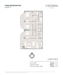 3 Beds 1773 Sq. Ft. Apartment in Object V1stara House
