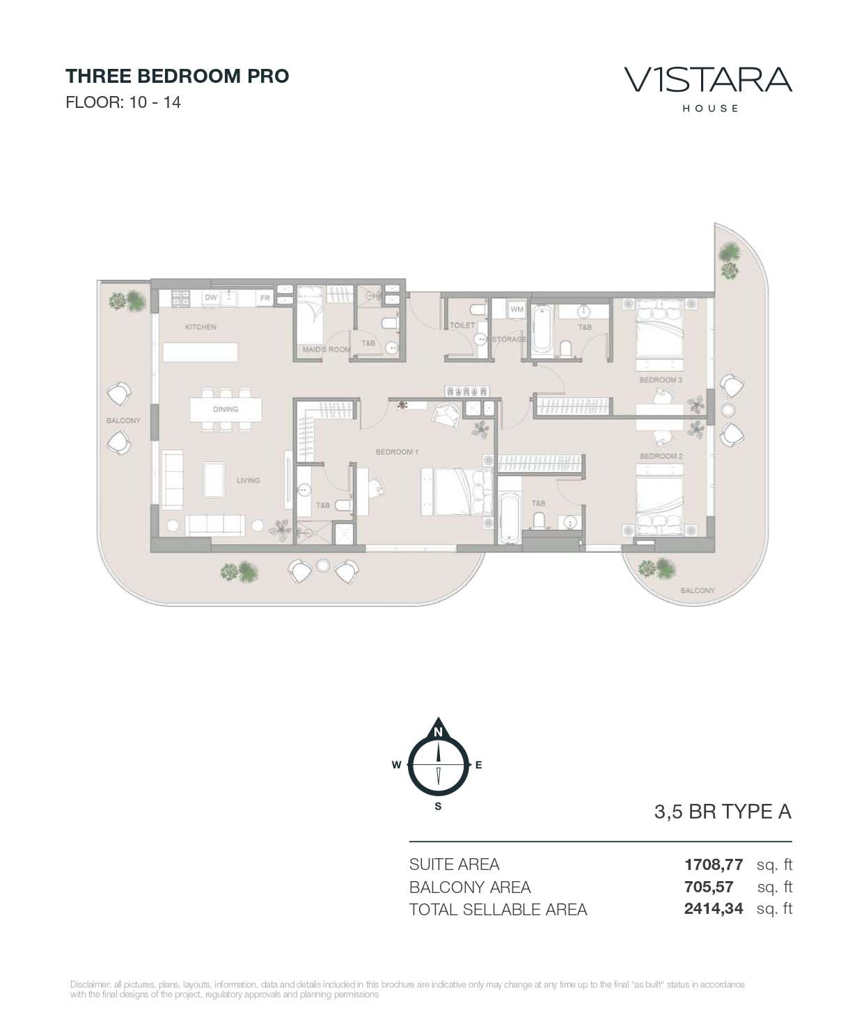 Object V1stara House 3 Beds Layout