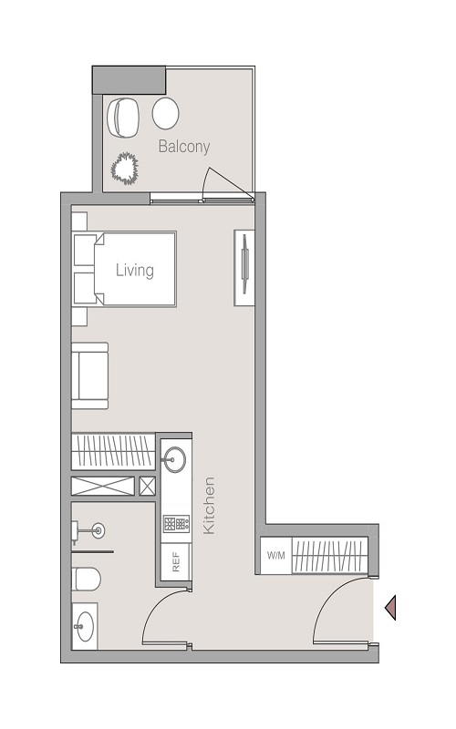 Object V1TER Residence Studio Layout
