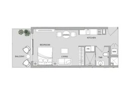 467 Sq. Ft. Studio in Object VERDAN1A 1
