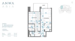 1 Bed 875 Sq. Ft. Apartment in Omniyat Anwa Aria