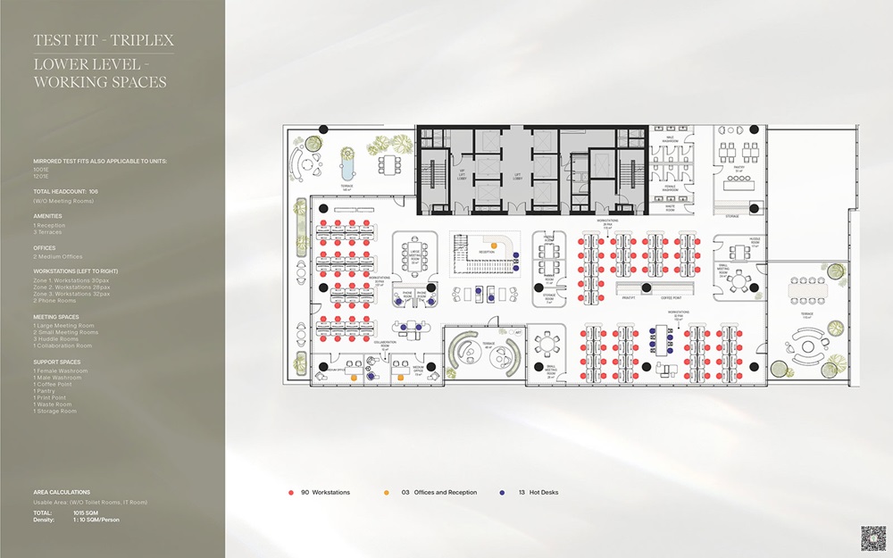 10925 Sq. Ft. Office Space in Omniyat Enara