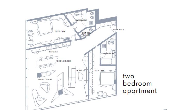 Omniyat Opus 2 Beds Layout