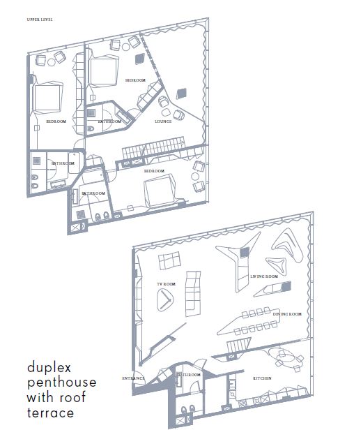 Omniyat Opus 3 Beds Layout