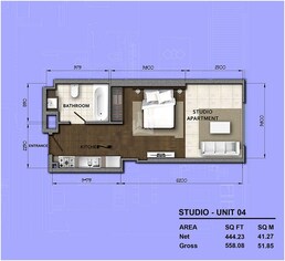 558 Sq. Ft. Studio in Orion Residences