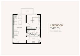 1 Bed 629 Sq. Ft. Apartment in Oro24 Albero