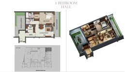 1 Bed 948 Sq. Ft. Apartment in Oxford Residence