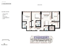 2 Beds 1129 Sq. Ft. Apartment in Palladium Coralis Residences