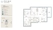 Palma East Residence 1 Bed Layout