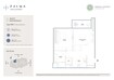 Palma Serenia District West 1 Bed Layout