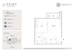 1 Bed 825 Sq. Ft. Apartment in Palma Serenia District West