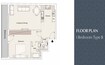 Pantheon Elysee Heights 1 Bed Layout