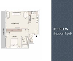 1 Bed 650 Sq. Ft. Apartment in Pantheon Elysee Heights