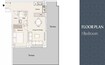 Pantheon Elysee Heights 1 Bed Layout