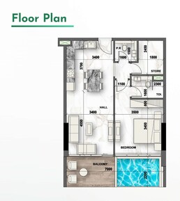 1 Bed 839 Sq. Ft. Apartment in Peace Lagoons