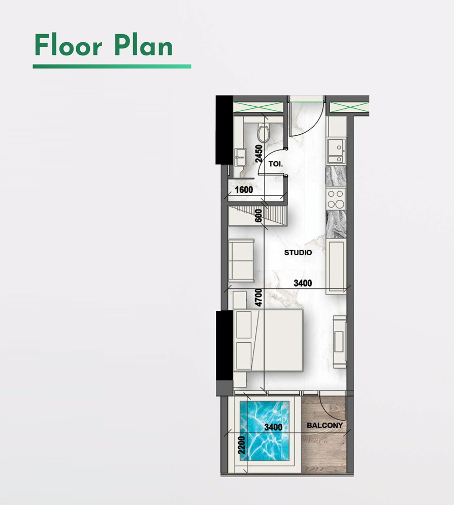 Peace Lagoons Studio Layout