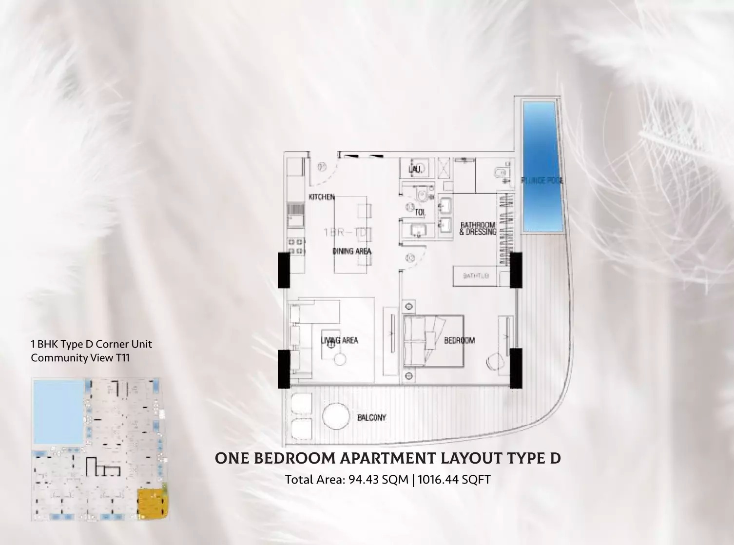 1 Bed 1016 Sq. Ft. Apartment in Peace Sky Suites
