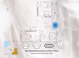 2 Beds 4416 Sq. Ft. Apartment in Peace Sky Suites