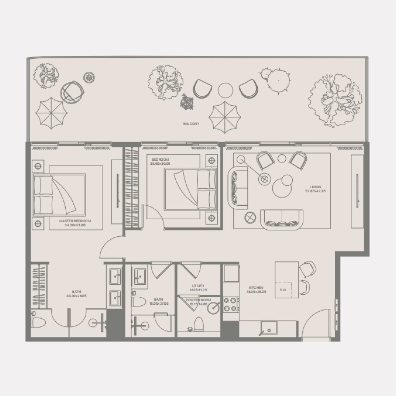 Pearlshire Bond Enclave 2 Beds Layout