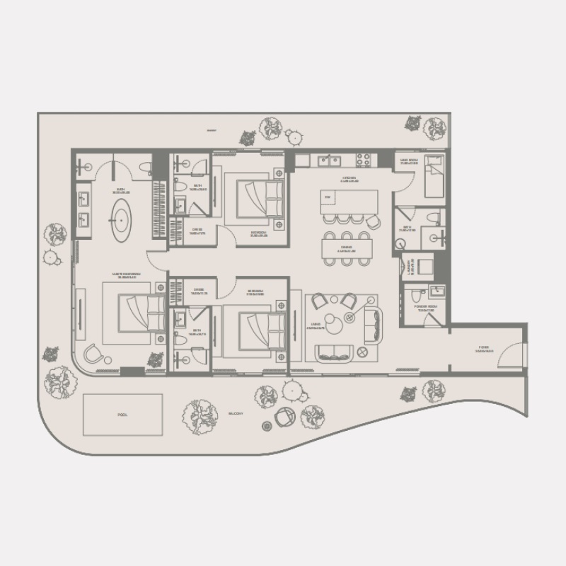 Pearlshire Bond Enclave 3 Beds Layout