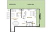 Plazzo Heights 1 Bed Layout