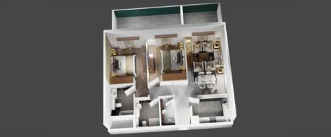 2 Beds 1216 Sq. Ft. Apartment in Plazzo Residence Apartments