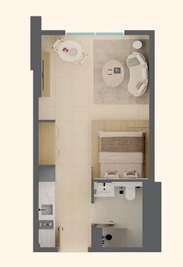 397 Sq. Ft. Studio in POB1 Serenova