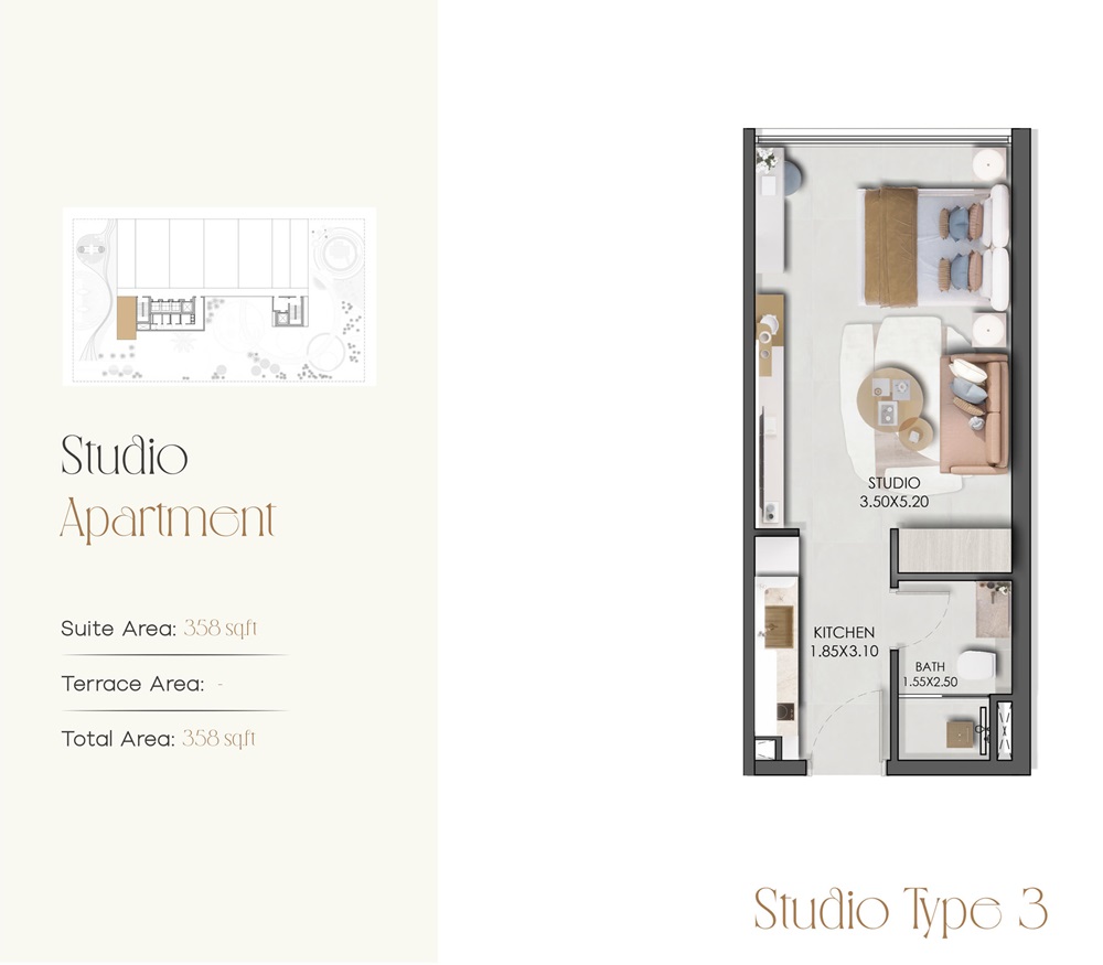 Prescott Legado Studio Layout