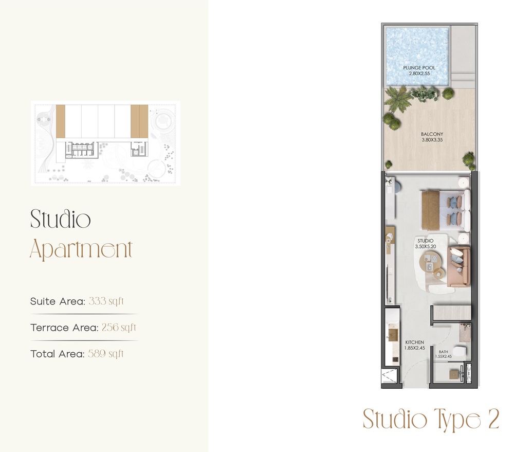 Prescott Legado Studio Layout