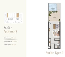 589 Sq. Ft. Studio in Prescott Legado