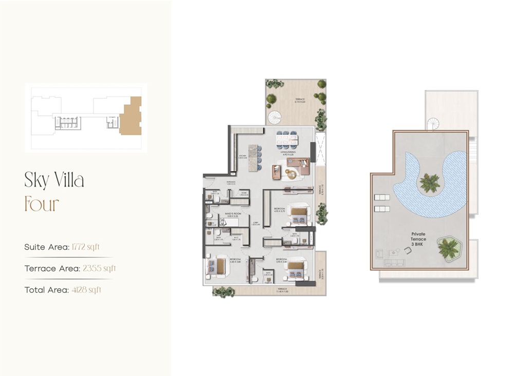 Prescott Legado 3 Beds Layout