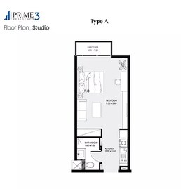 353 Sq. Ft. Studio in Prescott Prime Residency 3
