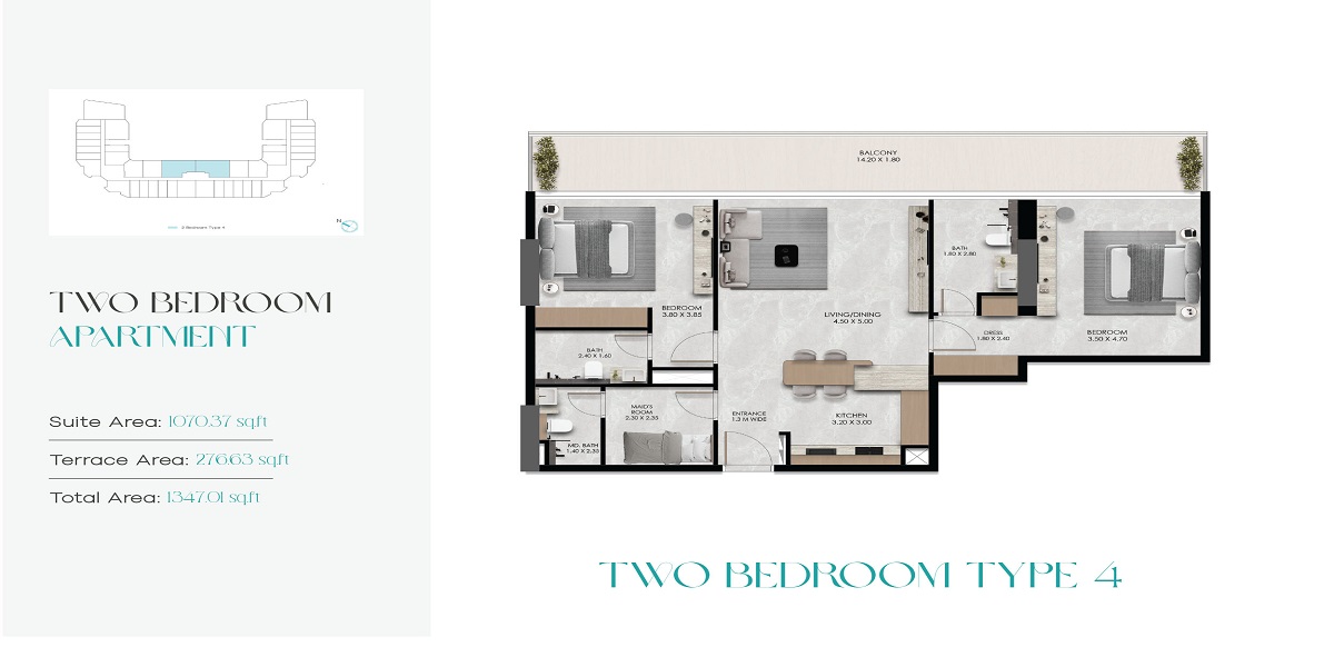 2 Beds 1347 Sq. Ft. Apartment in Prescott Verano