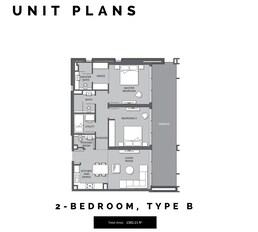 2 Beds 1382 Sq. Ft. Apartment in Prestige One Vista