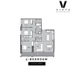 Prestige One Vista 3 Beds Layout