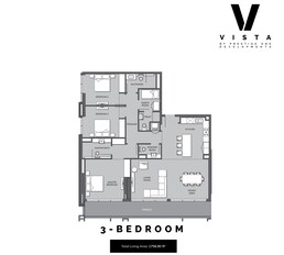 3 Beds 1757 Sq. Ft. Apartment in Prestige One Vista