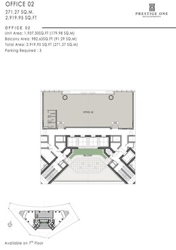 2920 Sq. Ft. Office Space in Prestige The One