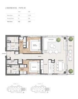 2 Beds 1417 Sq. Ft. Apartment in Prime Du Port Autograph Collection